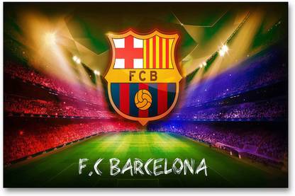 Wall Poster Fc Barcelona Logo Hd Quality Wall Poster Paper Print Decorative Posters In India Buy Art Film Design Movie Music Nature And Educational Paintings Wallpapers At Flipkart Com