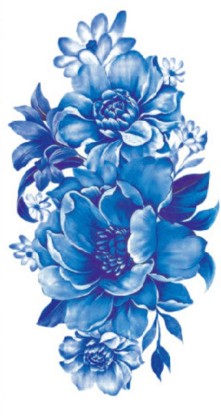 Buy Supperb Temporary Tattoos  Watercolor Blue Flowers Bouquet of Summer  Dream Online at Lowest Price in Ubuy India B01N5OQF5O