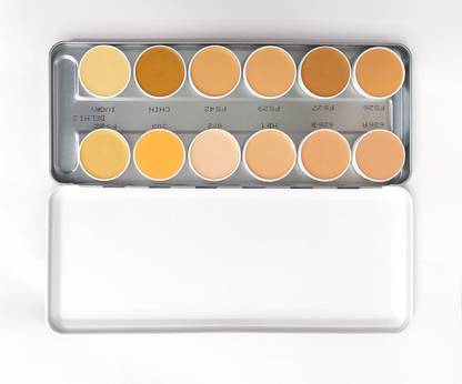 Kryolan SupraColor Foundation Palette 12 Color ( Delhi 2 ) Foundation