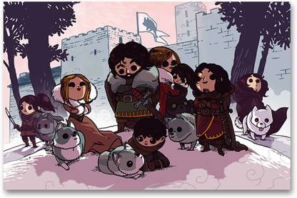 Wall Poster - Game of Thrones - The House of Stark - Jon Snow - Funny Cartoons - HD Quality Game of thrones Poster Paper Print - Decorative posters in India - Wall Poster - Game of Thrones - The House of Stark - Jon Snow - Funny Cartoons - HD Quality Game of thrones Poster Paper Print - Decorative posters in India -