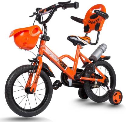 Baybee Thunder Freestyle 14 Kids Bicycle With Basket Side Wheel Bottle Holder 14 T Recreation Cycle Price In India Buy Baybee Thunder Freestyle 14 Kids Bicycle With Basket Side