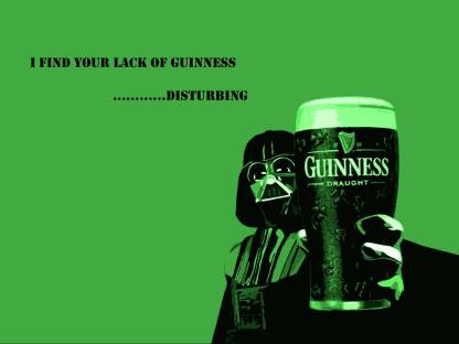 Movie Star Wars Quote Beer Darth Vader St. Patrick's Day Guinness HD  Wallpaper Background Paper Print - Movies posters in India - Buy art, film,  design, movie, music, nature and educational paintings/wallpapers