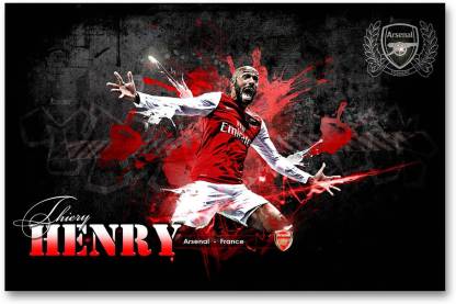 Arsenal Football Club Wall Poster - Thierry Henry - HD Quality Football  Poster Paper Print - Sports posters in India - Buy art, film, design,  movie, music, nature and educational paintings/wallpapers at 