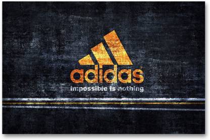 Wall Poster - Adidas Logo - HD Quality Wall Poster Paper Print Art & Paintings posters in India - Buy art, film, design, movie, nature and educational paintings/wallpapers at Flipkart.com