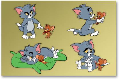 Wall Poster - Tom & Jerry - Children Cartoon Poster - HD Quality Wall Poster Paper Print - Comics posters in India - Buy art, film, design, movie, music, nature and educational Wall Poster - Tom & Jerry - Children Cartoon Poster - HD Quality Wall Poster Paper Print - Comics posters in India - Buy art, film, design, movie, music, nature and educational