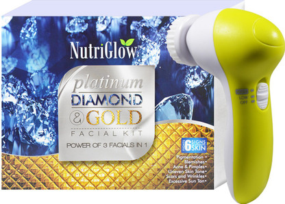 nutriglow platinum diamond gold facial kit