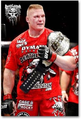 Wrestling Wall Poster - Brock Lesnar - UFC Champion - HD Quality Poster  Paper Print - Sports posters in India - Buy art, film, design, movie,  music, nature and educational paintings/wallpapers at 