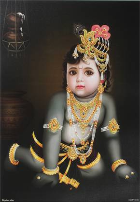 Classic Bal Krishna Poster Fine Art Print - Decorative posters in India ...