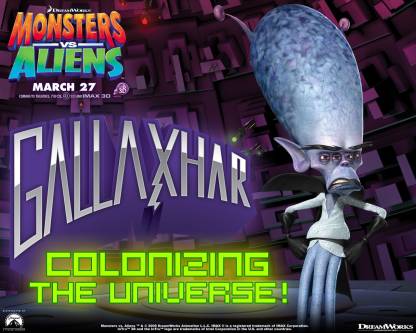 Athah 220 GSM Paper WALL POSTER 13*19 Inches Monsters Vs Aliens Paper Print  - Movies posters in India - Buy art, film, design, movie, music, nature and  educational paintings/wallpapers at 