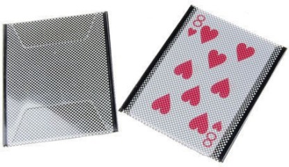 Plastic Card Sleeve Change Illusion Magic Trick Random Number & Pattern 