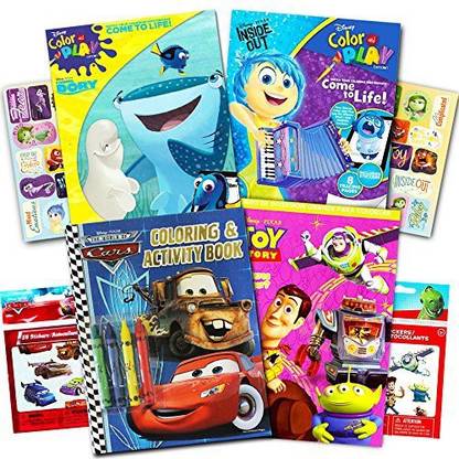 Genrc Disney Pixar Ultimate Coloring Book Assortment ~ 4 ...