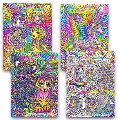 Download Genrc Lisa Frank Adult Coloring Book Set 4 Premium Lisa Frank Coloring And Activity Books For Adults Lisa Frank Adult Coloring Book Set 4 Premium Lisa Frank Coloring And
