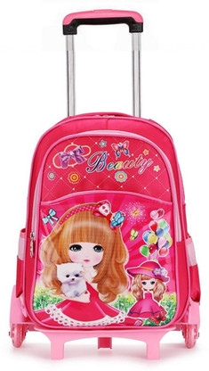 Girl School 2 Wheels Kids Trolley bag