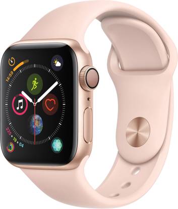 Apple Watch Series 4 GPS 40 mm Gold Aluminium Case with Pink Sand Sport Band