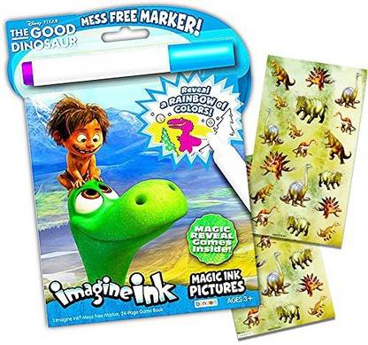 Genrc Disney Good Dinosaur Mess-Free Magic Coloring Book and ...