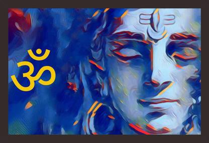 Mad Masters Mahadev Painting Painting With Frame 18 X 12 Inches Digital Reprint 12 Inch X 18 Inch Painting Price In India Buy Mad Masters Mahadev Painting Painting With Frame
