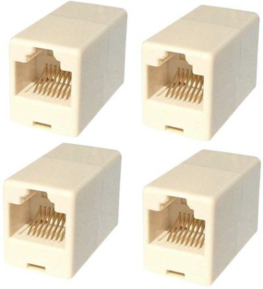 1 Pack RJ45 Female 1 to 2 Dual Female Port LAN Ethernet Network Connector for Cat5 Cat6 JahyShow RJ45 Splitter Adapter 