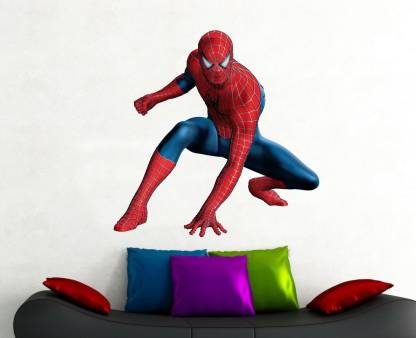 Indra Graphics Large Spider Man Wall Sticker In India At Flipkart Com - Spiderman Wall Stickers Uk