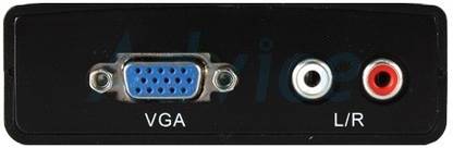 GVAAS  TV-out Cable Advanced VGA to HDMI AUDIO R/L , DC 5 Volt Adapter with audio converter box convert vhs to dvd 1080p