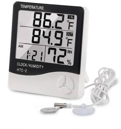 divinext htc 2 hygrometer digital lcd humidity meter thermohygro htc 2 indoor outdoor humidity tester weather station with max min memory ca fa