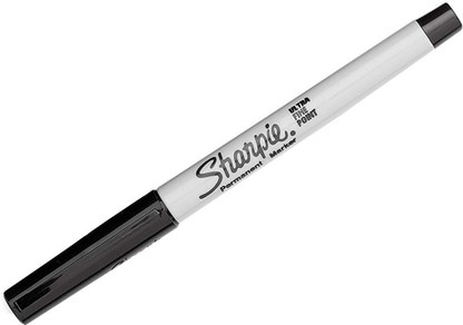 12 Count Sharpie Permanent Markers Black Ultra Fine Point 