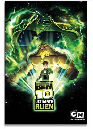 Cartoon Wall Poster - Ben 10 - Ultimate Alien - Large Size Poster - HD Quality - 36 inches x 24 inches (92 cms x 61 cms) Fine Art Print - Decorative Cartoon Wall Poster - Ben 10 - Ultimate Alien - Large Size Poster - HD Quality - 36 inches x 24 inches (92 cms x 61 cms) Fine Art Print - Decorative