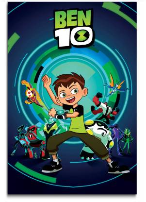 Cartoon Wall Poster - Ben 10 - Omniverse - Large Size Poster - HD Quality -  36 inches x 24 inches (92 cms x 61 cms) Fine Art Print - Decorative posters