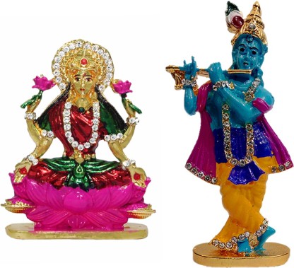 Hindu God Lord Krishna Bal Gopal Kanha Car Dashboard Idol Gift Item Statue 