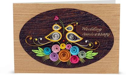 Handcrafted Emotions Wedding Anniversary Greeting Card Price In India Buy Handcrafted Emotions Wedding Anniversary Greeting Card Online At Flipkart Com