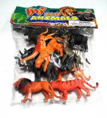 GLOBAL Kids Wild Animals Plastic Toys For Kids ( 20 Pcs. Pack )  (Multicolor) - Kids Wild Animals Plastic Toys For Kids ( 20 Pcs. Pack )  (Multicolor) . Buy Kids Wild