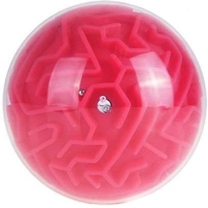 2pcs 3D Magic Maze Puzzle Ball Cube Globe Sphere Bulk Labyrinth Game Toys 