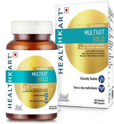 healthkart multivit gold with multivitamin 90 capsules