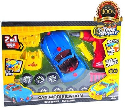 26PCS Fine Motor Skill Toy Car Construction Set STEM Building Learning Game with Lights and Sounds Gifts for 3 Year Old Boys and Girls Coogam Take Apart Racing Car with Electric Screwdriver Tool 