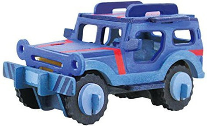 Genrc Jeep Car 3D Wooden Puzzle With 