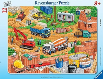 Every Piece is Unique Pieces Fit Together Perfectly Ravensburger Construction Vehicles 100 Piece Puzzles for Kids 