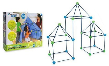 Fort Building Kit DIY BOTARO Tiny House Building Kit with Blanket Included Play Tent Educational Toys 87 Pieces Great Gift for Girls/Boys Age 3+ Kids Toys Indoor & Outdoor 
