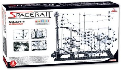 Roller Coaster Building Set Marble Roller Coaster Kit with Steel Balls SpaceRail Game 40000mm Level 8 Great Educational Toy for Boys and Girls 