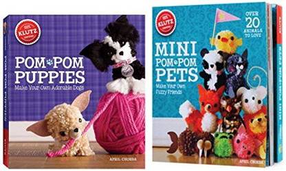 Klutz Pom Pom Puppies Mini Pom Pom Pets Set Of 2 Craft Books With Kits Pom Pom Puppies Mini Pom Pom Pets Set Of 2 Craft Books With Kits