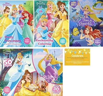 Parragon Disney Princess Coloring Experience Bundle, Four ...
