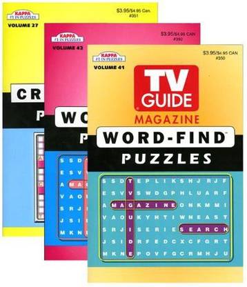 Bazic KAPPA TV Guide Word Finds & Crossword Puzzles Book ...