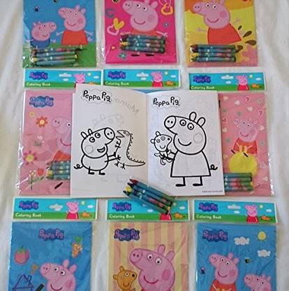Download Coloring Book 12 Sets Of Peppa Pig S And Crayon Set Kids Party Favors Bag Filler Supply 12 Sets Of Peppa Pig S And Crayon Set Kids Party Favors Bag Filler