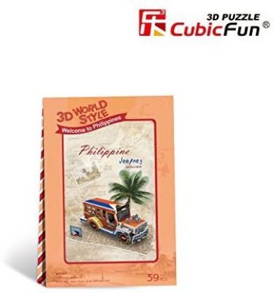 Philippine Jeepney W3147h OK CubicFun Mini 3D Puzzle World Style 