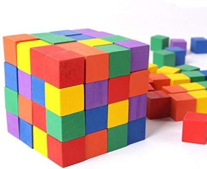 includes 34 Colour Cubes Activity Cards 6 colours Cubes 2cm Wood Coloured 
