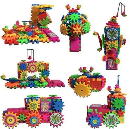 81-Pieces Imagination & Logical Skills Boost You Child Creativity Wonder Gears Motorized Building Set Hours of Fun for Your Kids 