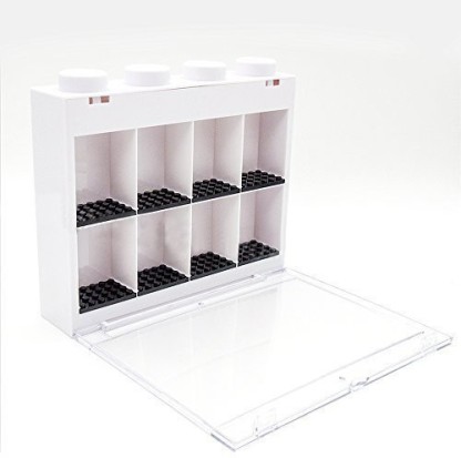 N-brand Clear Acrylic Display Case Dustproof Collectibles Storage & Display Cube Showcase for Models Action Figures Lego Toys 3.93 x 3.93 x 4.72 inch 