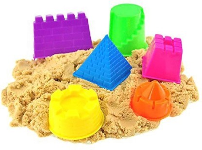 Small Mini Sand Molding Tools 6Pcs Castle Building Model Beach Toys Kit for Kids Random Color 