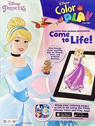 Bendon Disney Princess Color and Play Coloring Books (2-Pack ...