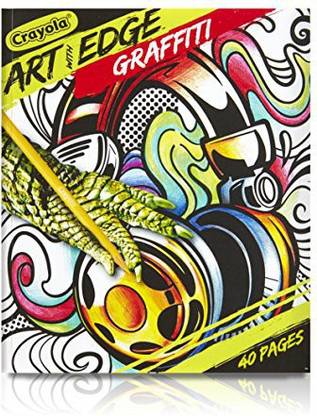 Crayola Art With Edge Graffiti Adult Coloring Book Art With Edge Graffiti Adult Coloring Book Shop For Crayola Products In India Flipkart Com