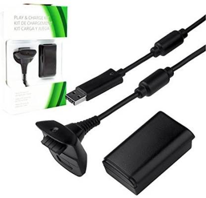 TCOS Tech  A Gaming Xbox 360 Controller Play & Charge Kit Battery Pack  Charger with Detachable Cable - TCOS Tech : 