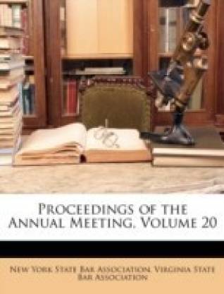 Proceedings of the Annual Meeting, Volume 20